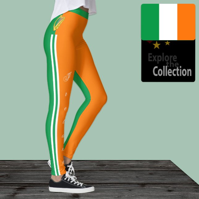 Leggings de moda na Irlanda, Irish Flag/sport (Criador carregado)