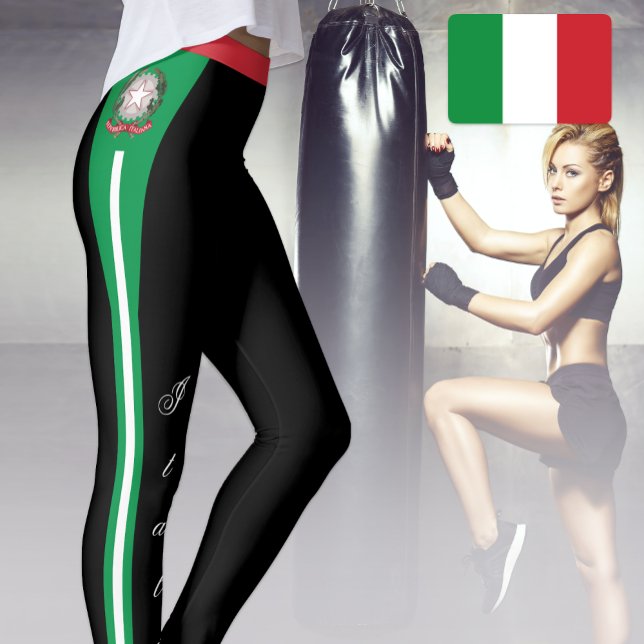 Leggings de moda na Itália, Patriótica, Bandeira I (Criador carregado)