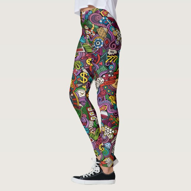 Leggings de Moda Pop do Casino de Jogos (Esquerda)