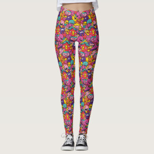 Leggings de monstros adoráveis