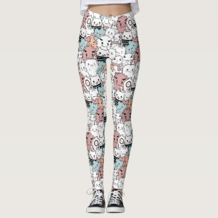 Leggings de monstros adoráveis