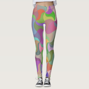 leggings de mosaico pastel
