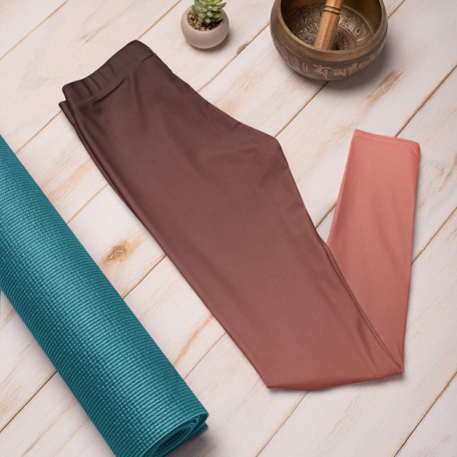 Leggings de Mouro sunset da Tendência do outono (Mockup 1 Coral Sunset)