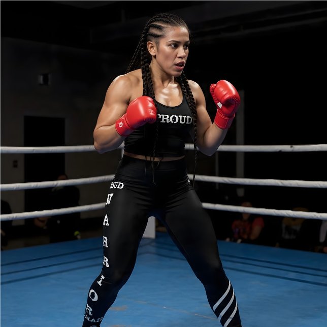 Leggings de Mulher-Guerreiro Orgulhosa (Criador carregado)