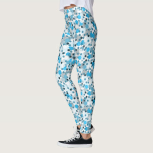 Leggings de mulheres com bolhas azuis