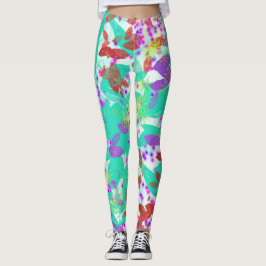 Leggings de multicores