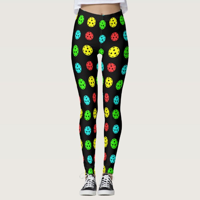 Leggings de multicores de padrão de seleção (Frente)