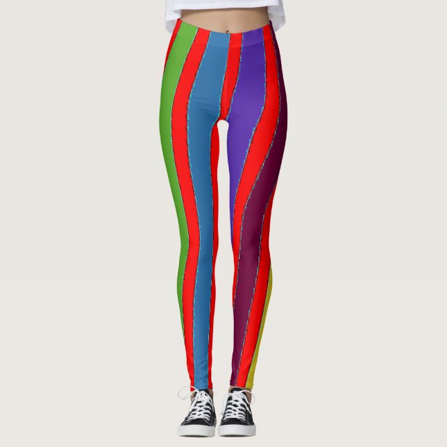 Leggings de multicores "Ratti_Creative_Arts" (Frente)