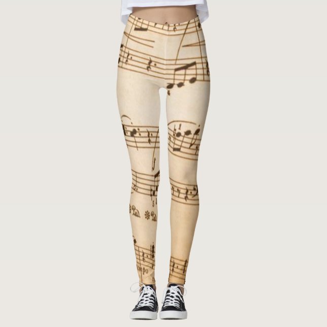 Leggings de Música Beige (Frente)