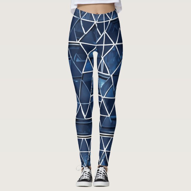 Leggings de na moda alto-cintura para mulheres (Frente)