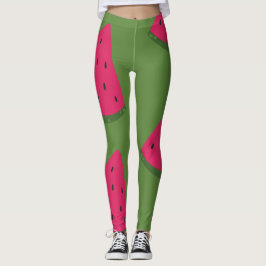 Leggings de na moda Olive Watermelon