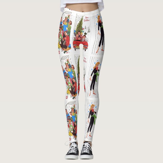 leggings de natais vintages (Frente)