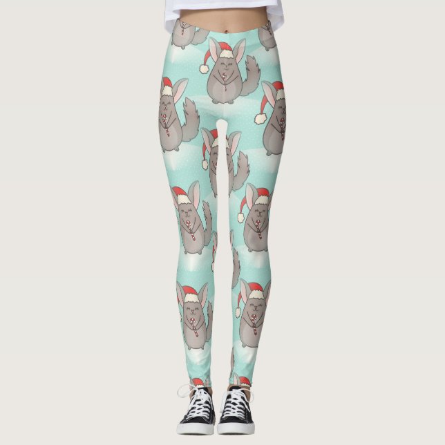 leggings de natal chinchillas xmas (Frente)
