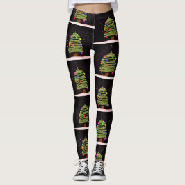 Leggings de Natal com Árvores de Natal