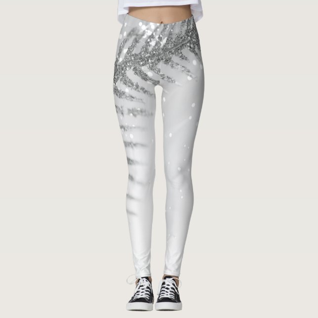 Leggings de Natal de Feather Sparkle (Frente)