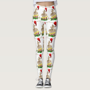 leggings de natal de pesadelos de esqueleto
