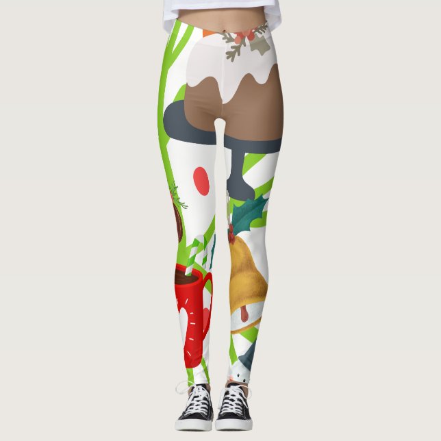 Leggings de Natal divertidas! (Frente)