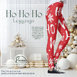 Leggings de Natal Divertidas Ho-Ho<br><div class="desc">Dormir a temporada de férias em estilo com as nossas "Pernas de Natal Divertidas Ho-Ho"! ・ design de comprimento de Cheio, ultra-alongamento ・ Mistura de espandex de poliéster ecológico para conforto e retenção de forma ・ tecido respirável e de peso médio ・ Alto conteúdo de espandex para um ajustado de...</div>