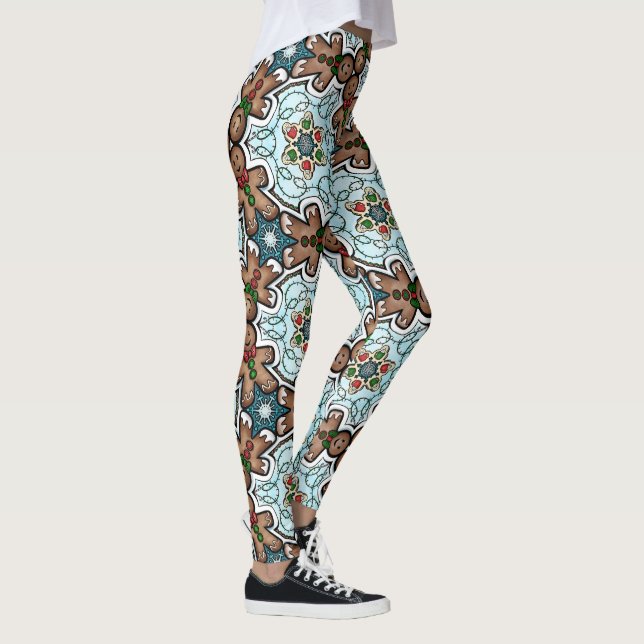 Leggings de Natal do Homem de Biscoito (Direita)