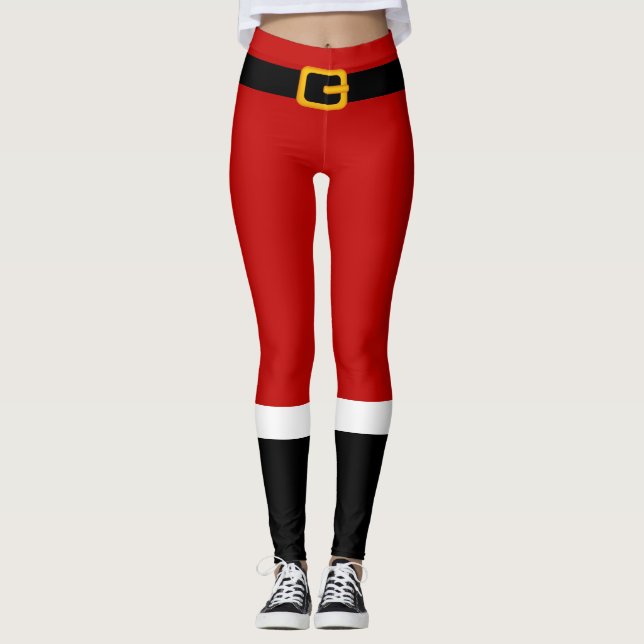 Leggings de Natal do Santa Claus (Frente)