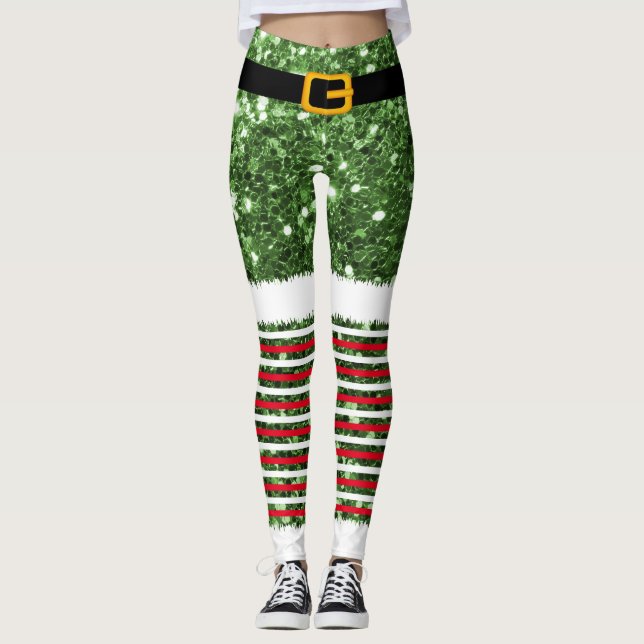 Leggings de Natal do Santa Claus (Frente)