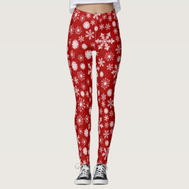 Leggings de Natal em Floco de Neve - Bonitas