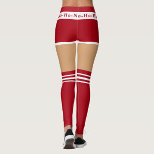 Leggings de Natal engraçadas Sra. Papai Noel