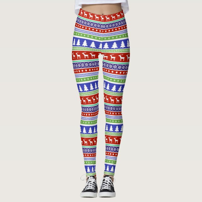 leggings de natal escandinavas (Frente)