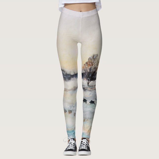 Leggings de Natal Feliz (Frente)