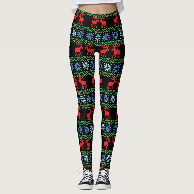 Leggings de Natal femininas (Frente)