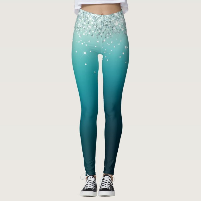 Leggings de natal holográficas (Frente)