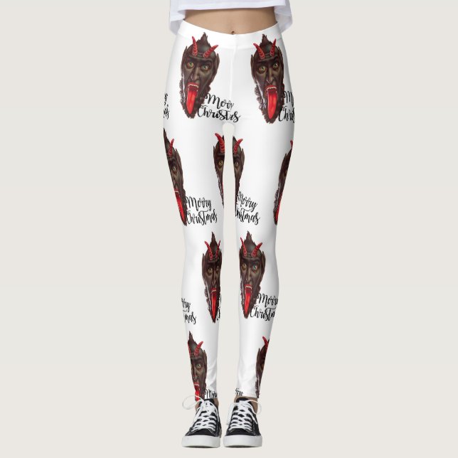 leggings de natal krampus merry (Frente)