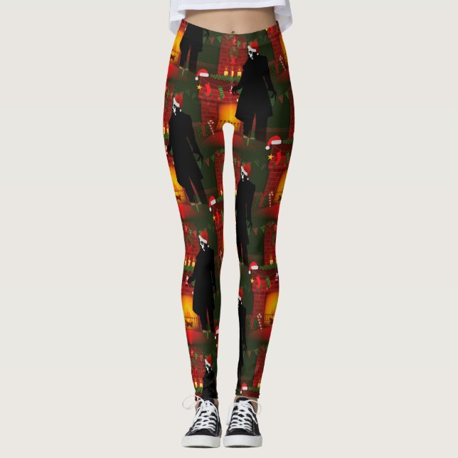 leggings de natal nosferatu (Frente)
