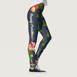 Leggings de Natal Papais noeis Personalizam Escolh