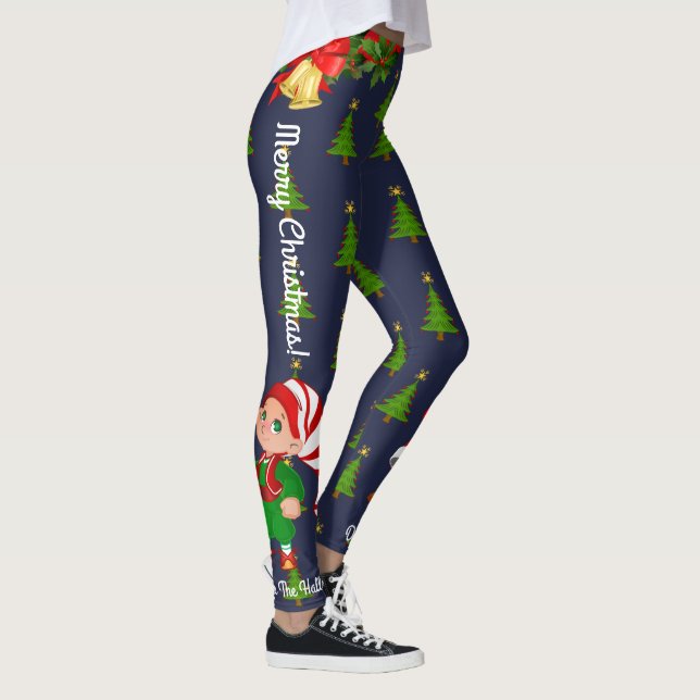 Leggings de Natal Papais noeis Personalizam Escolh (Direita)