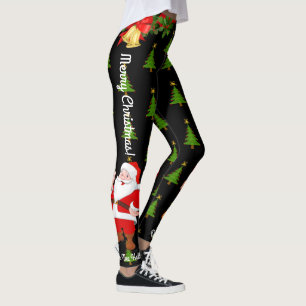 Leggings de Natal Papais noeis Personalizam Escolh