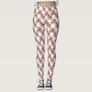 Leggings de Natal Rosa