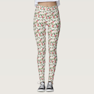 Leggings de Natal Rosa