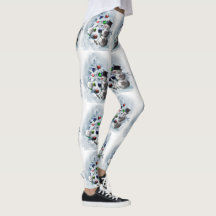 Leggings de Natal Snowman Ball