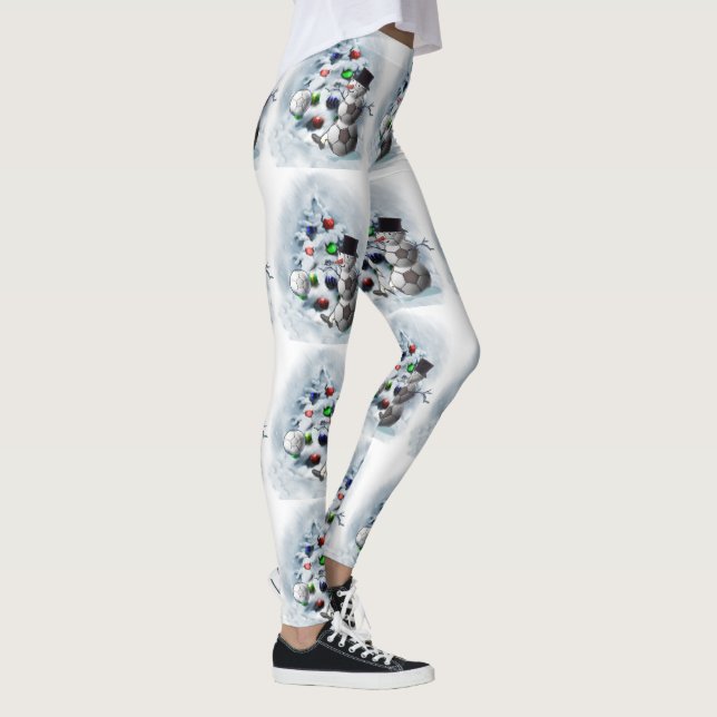Leggings de Natal Snowman Ball (Direita)