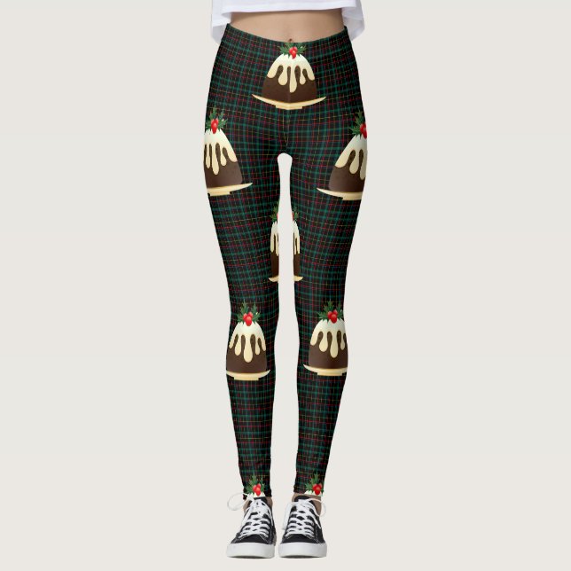 leggings de natal xadrez pudows (Frente)