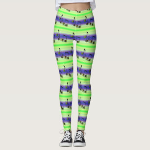 Leggings de Notas de Dubstep