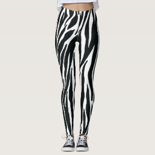 Leggings de Olhos de Zebra