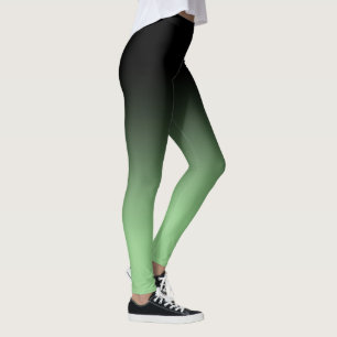 Leggings de Ombre Preto Matcha