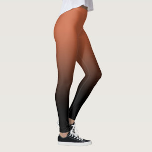 Leggings de Ombre Preto Terracotta