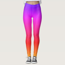 Leggings de Ombré Tropical Sunset
