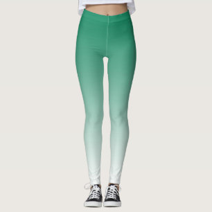 Leggings de Ombre Verde e Branco Trendy