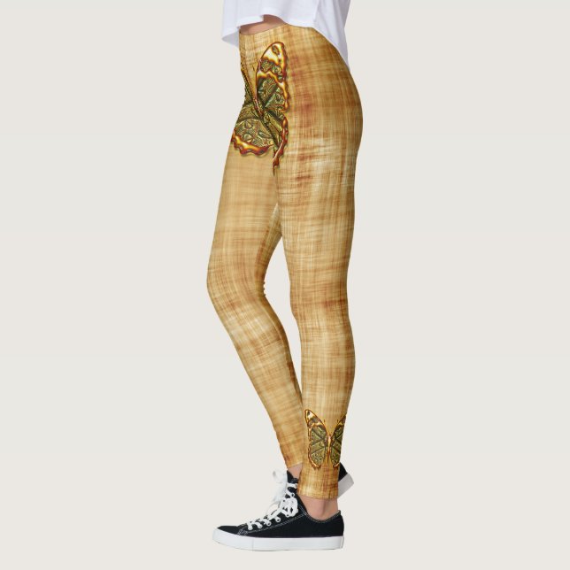 Leggings de opções da borboleta 1 gravada (Esquerda)