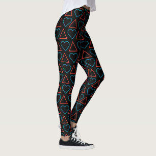 Leggings de padrão "Cair no Amor com Mudança"