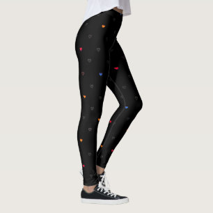 Leggings de padrão cardíaco armênio